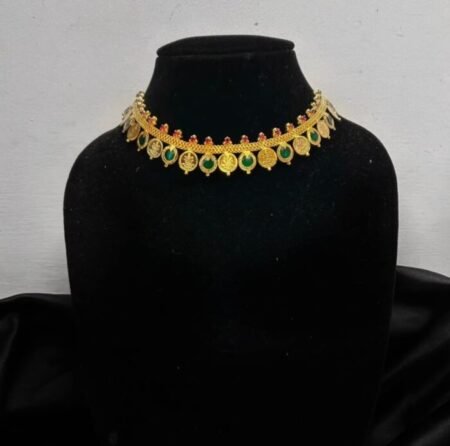 Gold Plated Premium Palaka Mangalya Choker set