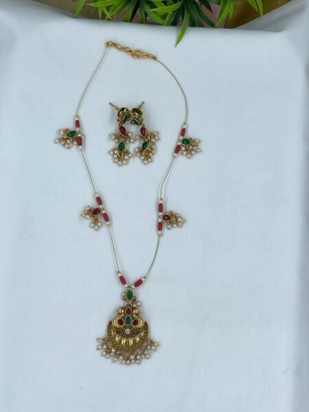 Traditional Peacock invisible necklace (Priyanka Mohan Inspired)