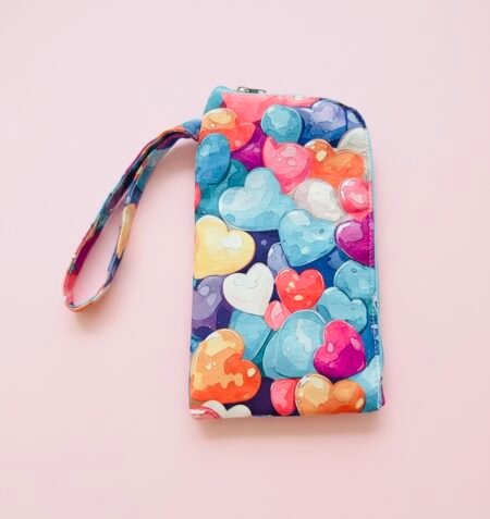 PINTERST MOBILE POUCH -BUBBLE HEART