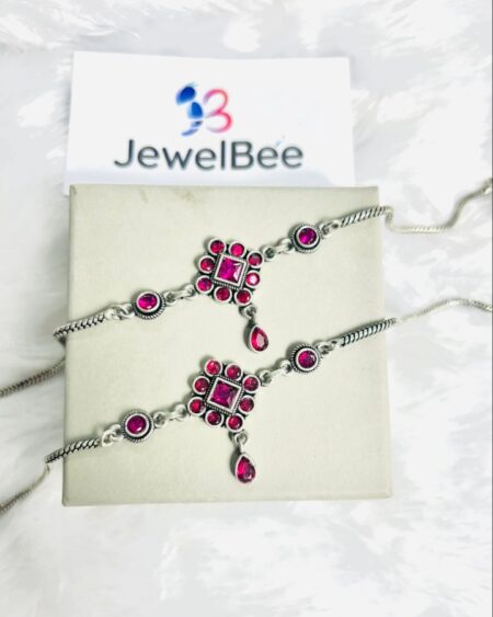 Rangoli Anklet- Oxidised Anklet