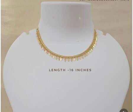 Premium Gold Plated Single Layer Elakathali