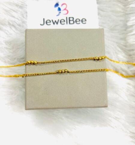 Gold Plated RIDHI BALL Anklet