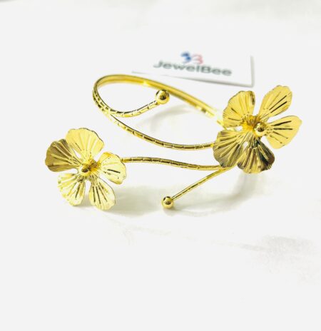 18k Gold Plated Anti tarnish PHOOL Hand Cuff