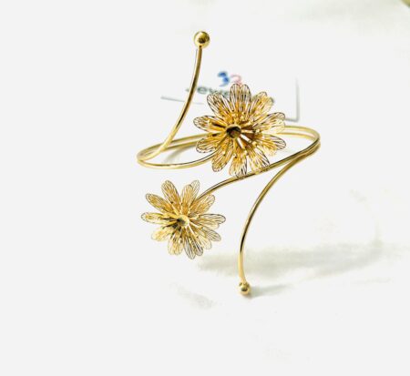 18k Gold Plated Anti tarnish Blossom Hand Cuff