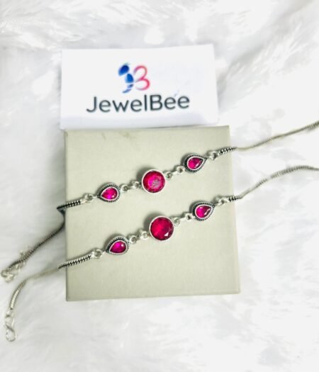 Navya Anklet- pink