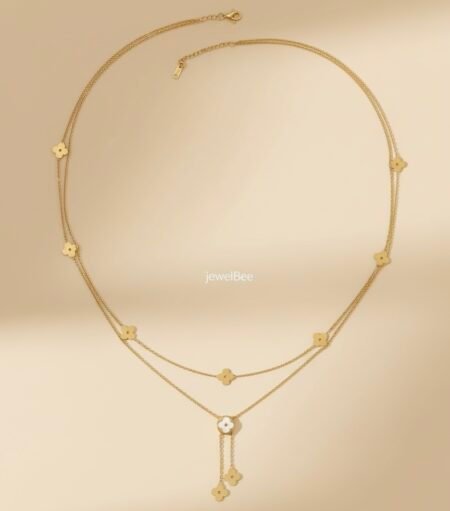 18K Gold Plated Snake Chain Double  Layer hip chain