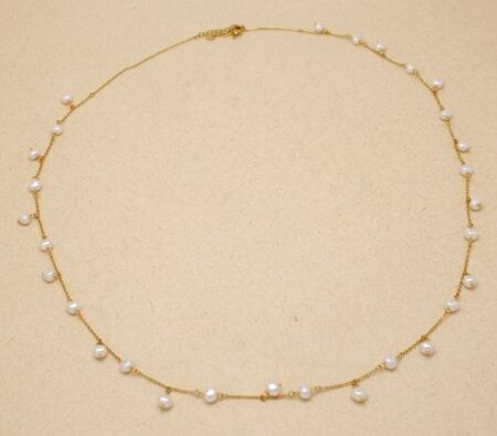 18K Gold Plated Single Layer Pearl Hip Chain