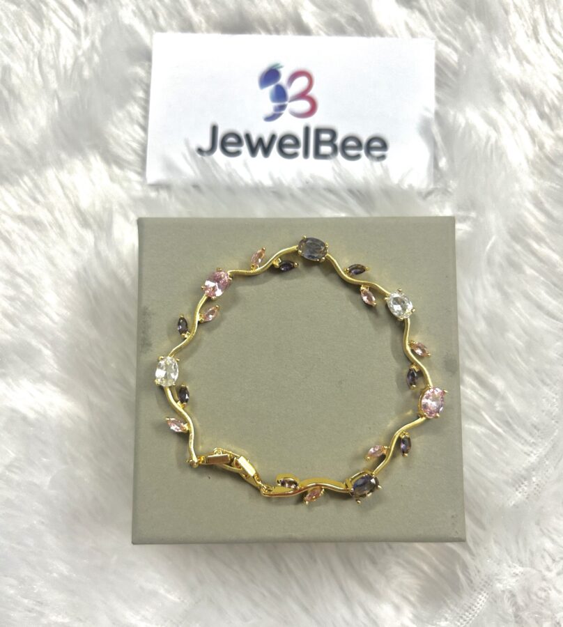 18k Gold Plated Viral Tulip Bracelet