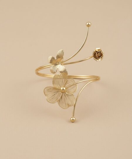 18k Gold Plated Anti tarnish Spring Blossom Hand Cuff