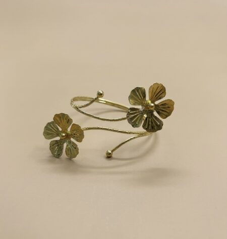 18k Gold Plated Anti tarnish Flower Hand Cuff