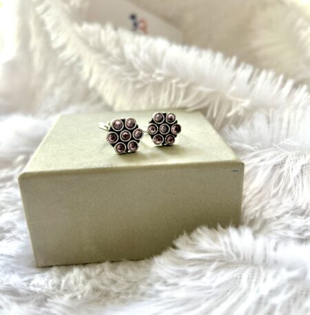 Baby Pink Flower Minchi- Adjustable Toe Ring