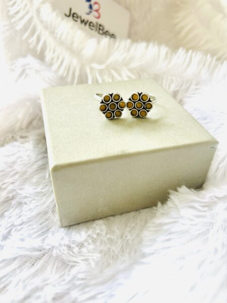 YELLOW Flower Minchi- Adjustable Toe Ring