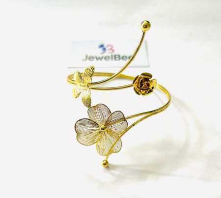 18k Gold Plated Anti tarnish Spring Blossom Hand Cuff