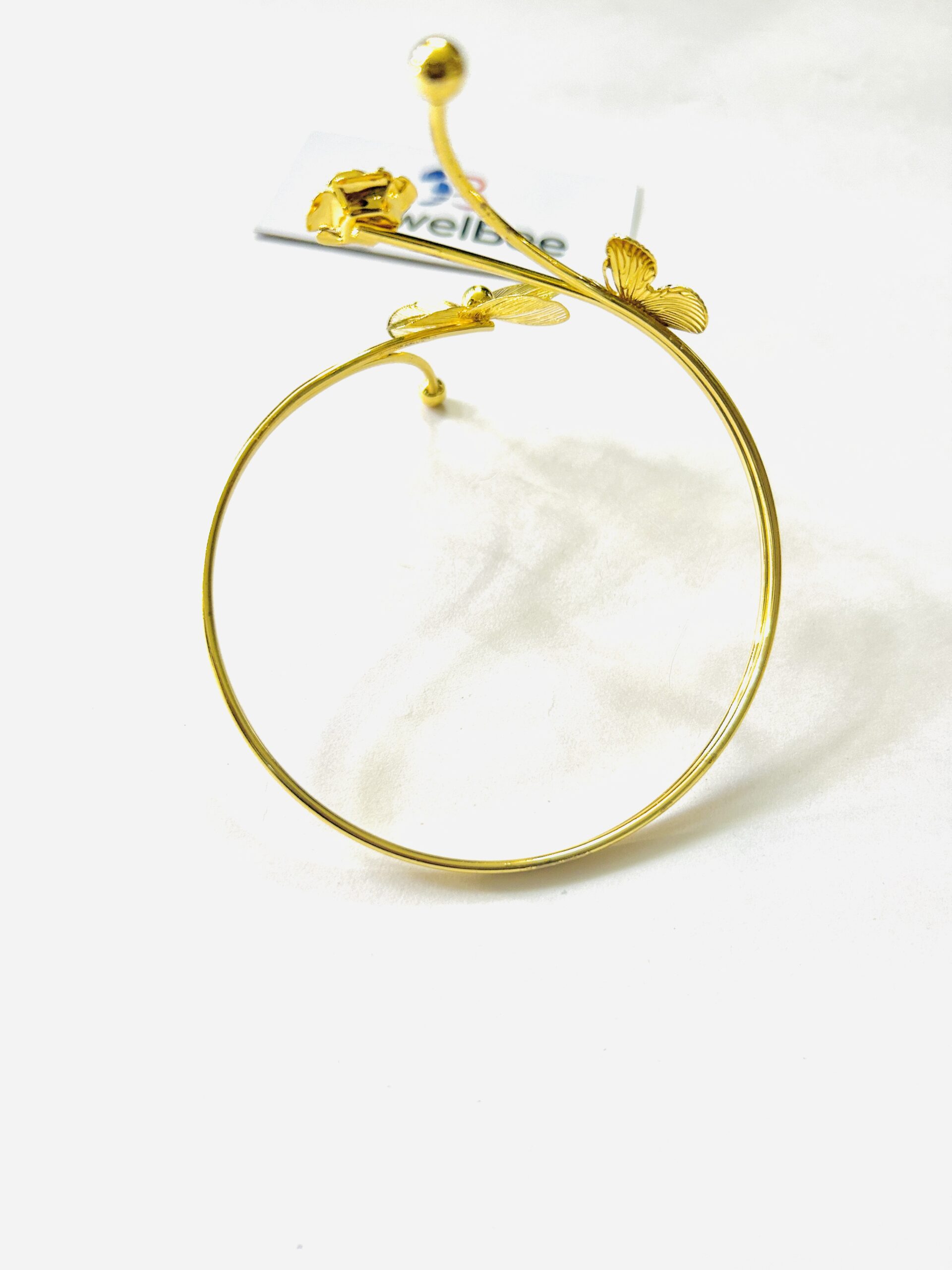 18k Gold Plated Anti tarnish Spring Blossom Hand Cuff - Image 3