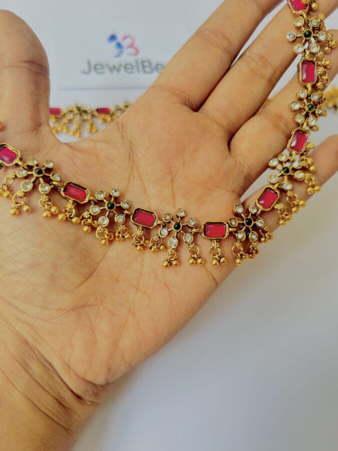 Traditional Antique Pallavi Anklet - Image 2