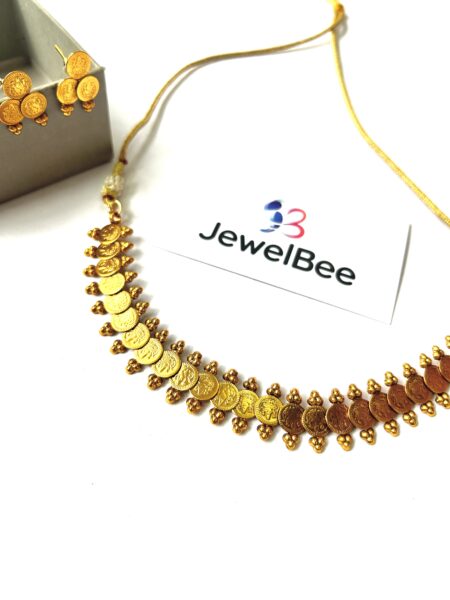 Premium Lekshmi Coin Choker cum Necklace set