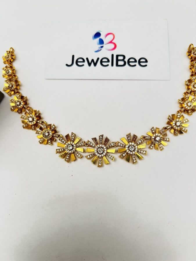 Premium AD stone nimisha Necklace set - Image 2