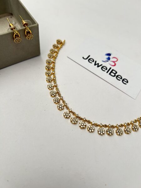 Premium AD stone Ziva Necklace set