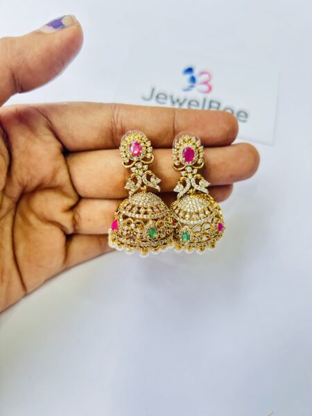 Premium American Diamond Earring - Kanchana