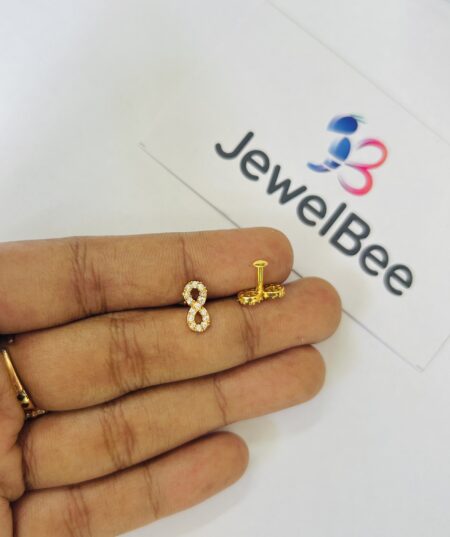 Gold Plated Infinity Nose pin