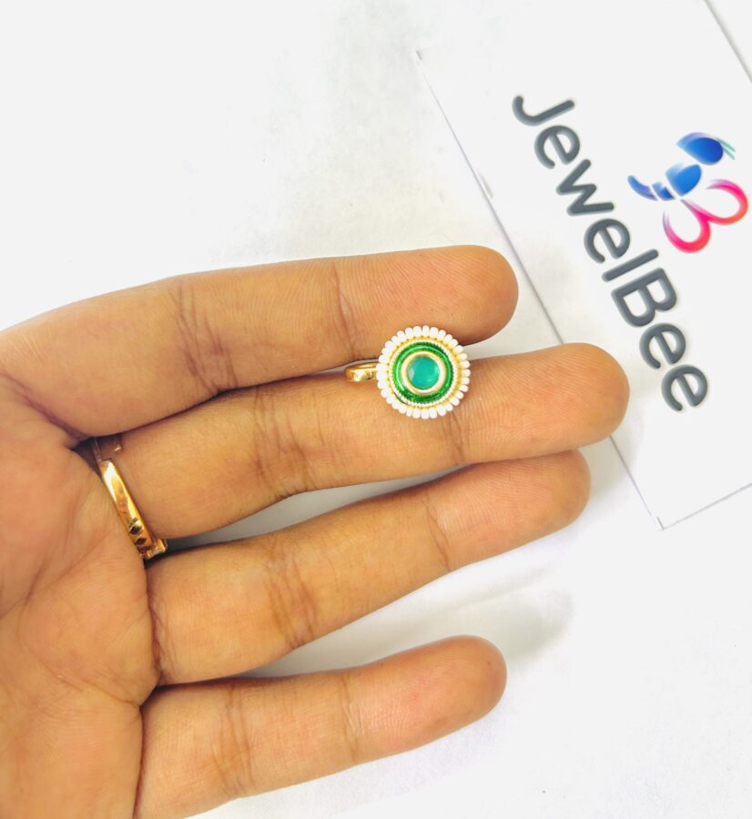 Vaidehi Green Press On Nose Pin