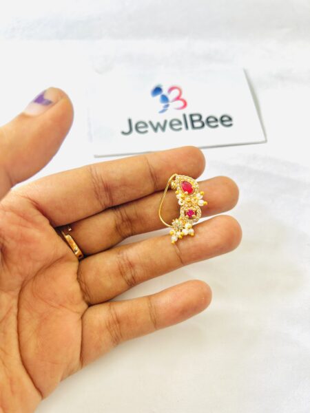 Marathi Nath with American Diamonds