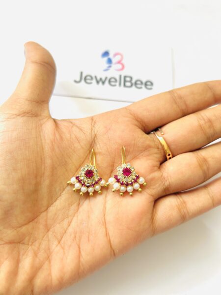 Traditional Drishya Bugadi with Pearls