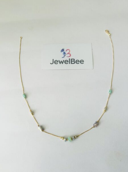 Pearl and bead mala set -[Anti tarnish]